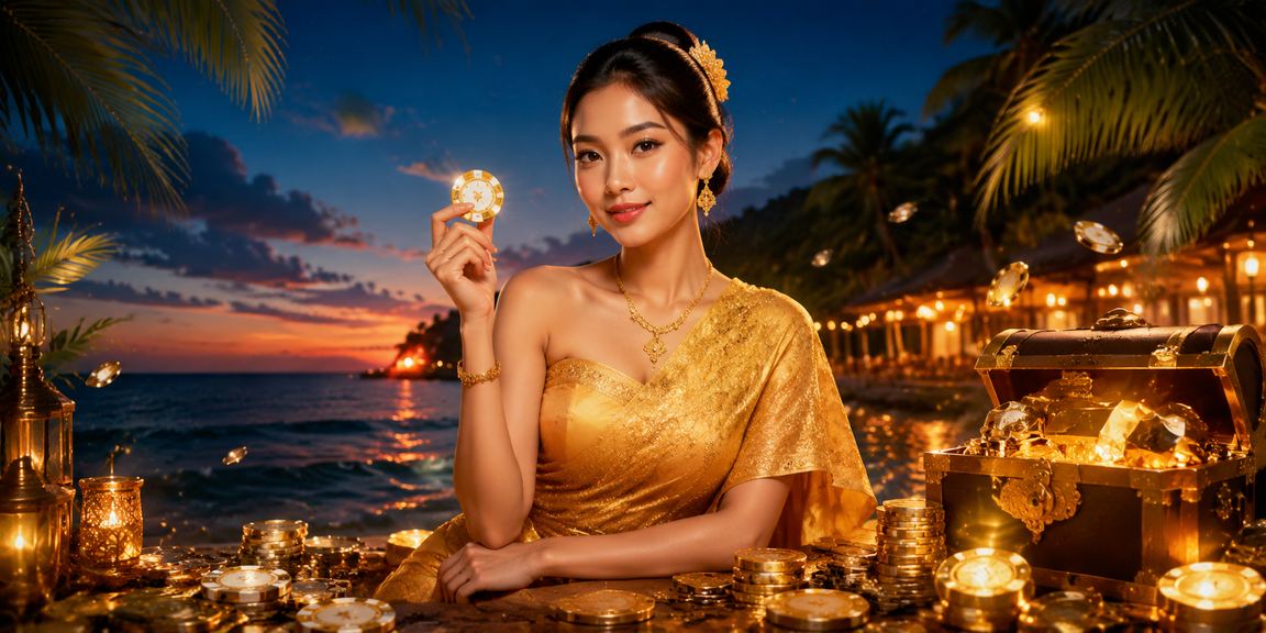 ငပလီပင်လယ်ကမ်းခြေ ၃ဒီ ထီကစားနေရာ သေတ္တာပုံ